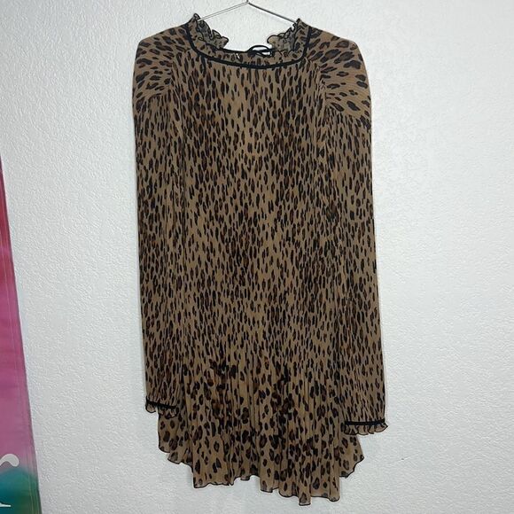 NWT Veronica Beard Luvie Leopard Print Mini Dress Size 8 - Picture 7 of 14